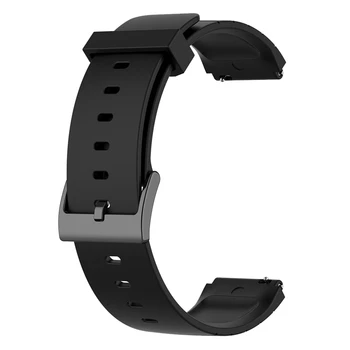 Спортивный ремешок для часов XIAOMI Watch Band, мягкие силиконовые сменные ремешки, ремешок для Mi Watch Strap, черный