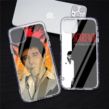 Чехол для телефона Scarface Tony Montana для iPhone 14 13 12 11 Pro Plus X 13 Pro MAX XR XS MINI с прозрачными чехлами