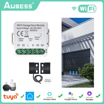 Tuya Smart Life WiFi Контроллер открывания гаражных ворот Приложение Голосовой переключатель дистанционного управления Работа с Alexa Google Home Яндекс Алиса