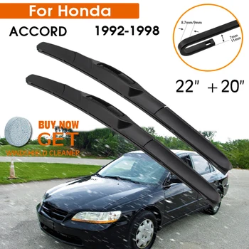 Автомобильный Стеклоочиститель Для Honda ACCORD 1992-1998 Резина Лобового Стекла Силиконовая Заправка Щеток Стеклоочистителя Переднего Стекла 22 