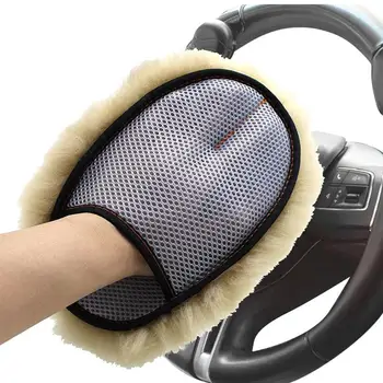 Шерстяные перчатки для мойки автомобилей Инструменты для чистки автомобилей Полировка автомобиля воском обеззараживание автомобиля Ткань для чистки кашемировые перчатки