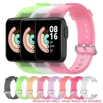 Силиконовый прозрачный ремешок для смарт-часов Xiaomi Mi Watch Lite / ремешок Redmi, хрустальный смарт-браслет, Аксессуары для браслетов